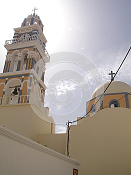 Santorini, an island in the southernÂ Aegean Sea, about 200Â km southeast ofÂ Greece's mainland